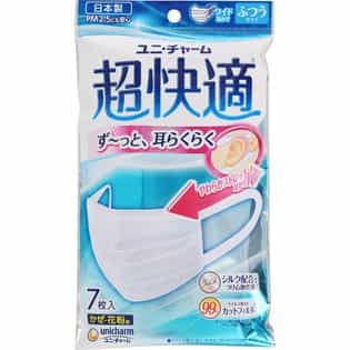 Unicharm หน้ากากกันฝุ่น PM 2.5 ขนาดธรรมดา จากญี่ปุ่น (7 ชิ้น)