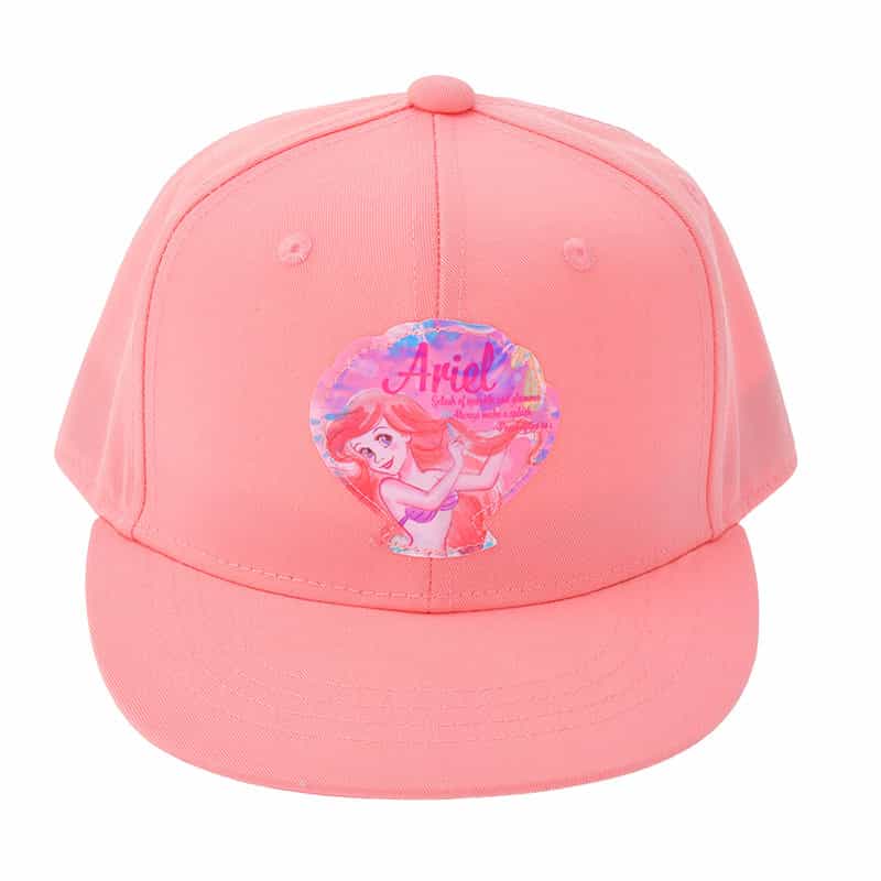 ( Disney ) หมวก Ariel - สำหรับเด็ก สีชมพูพาสเทล