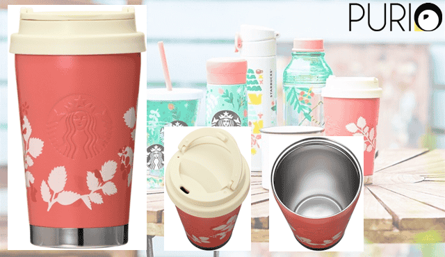 Starbucks Mug「Joyful Forest 2018」แก้วมัคสแตนเลส สีชมพู 355ml