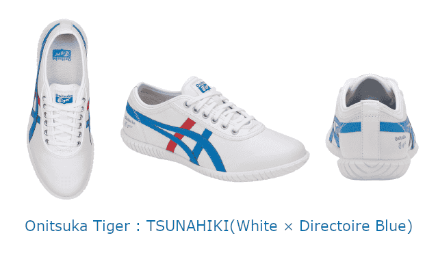 Onitsuka Tiger รุ่น TSUNAHIKI (สี:White × Directoire Blue)