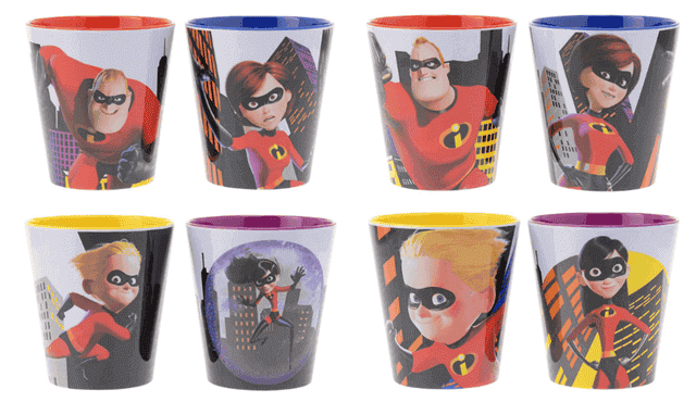 The Incredibles Cup Set เซ็ตรวมแก้ว 4ใบ
