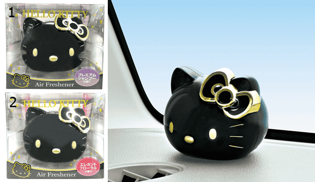 Hello Kitty Black&Gold น้ำหอมดับกลิ่นรถ