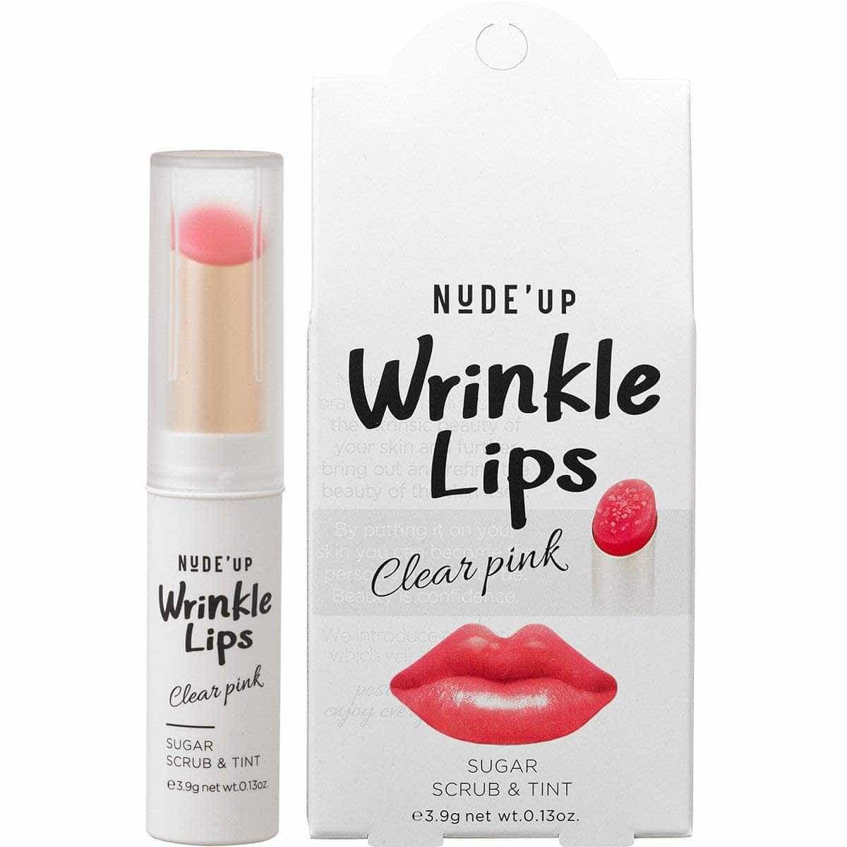 NUDE'UP W Wrinkle Lips สี Clear Pink 3.9g