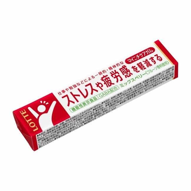 Mainichi Care Gum หมากฝรั่งลดความเครียดและความเหนื่อยล้า รสมิกซ์เบอร์รี่