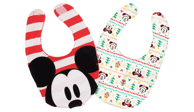 Mickey & Friends Christmas ผ้ากันเปื้อนสำหรับเด็กเล็ก 2อัน