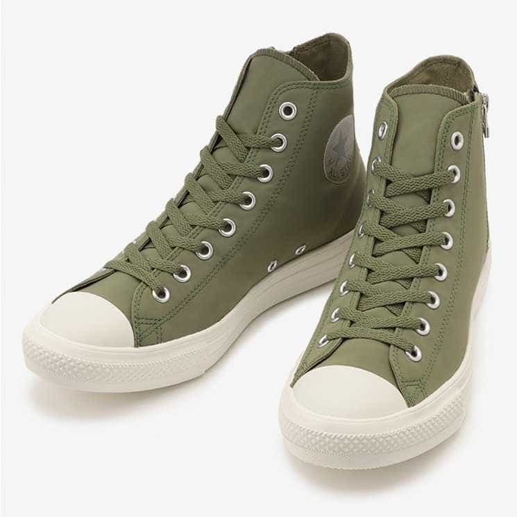 รองเท้าผ้าใบ CONVERSE รุ่น "ALL STAR LIGHT NYLON Z HI" สีเขียวมะกอก