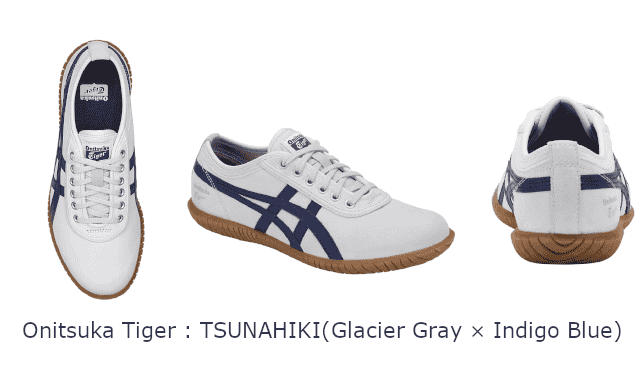 Onitsuka Tiger รุ่น TSUNAHIKI (สี:Glacier Gray × Indigo Blue)